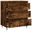 VidaXL vidaXL Sideboard Storage Side Cabinet Cupboard Smoked Oak Engineered Wood 6