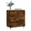 VidaXL vidaXL Sideboard Storage Side Cabinet Cupboard Smoked Oak Engineered Wood 3