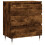 VidaXL vidaXL Sideboard Storage Side Cabinet Cupboard Smoked Oak Engineered Wood 1