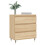 VidaXL vidaXL Sideboard Storage Side Cabinet Cupboard Sonoma Oak Engineered Wood 3