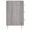 VidaXL vidaXL Bedside Cabinet Bedside Table Nightstand Grey Sonoma Engineered Wood 6