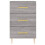 VidaXL vidaXL Bedside Cabinet Bedside Table Nightstand Grey Sonoma Engineered Wood 5