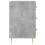 VidaXL vidaXL Bedside Cabinet Bedside Table Bedstand Concrete Grey Engineered Wood 6