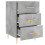 VidaXL vidaXL Bedside Cabinet Bedside Table Bedstand Concrete Grey Engineered Wood 7