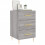VidaXL vidaXL Bedside Cabinet Bedside Table Nightstand Grey Sonoma Engineered Wood 3