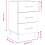 VidaXL vidaXL Bedside Cabinet Bedside Table Bedstand Concrete Grey Engineered Wood 4