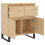 VidaXL vidaXL Sideboard Storage Side Cabinet Cupboard Sonoma Oak Engineered Wood 6
