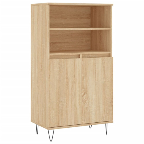 VidaXL vidaXL Highboard Sideboard Cupboard Side Cabinet Sonoma Oak Engineered Wood 1