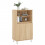 VidaXL vidaXL Highboard Sideboard Cupboard Side Cabinet Sonoma Oak Engineered Wood 3