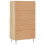 VidaXL vidaXL Highboard Sideboard Cupboard Side Cabinet Sonoma Oak Engineered Wood 8