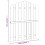 VidaXL vidaXL Gartentor Imprägniertes Kiefernholz 100x125 cm 5