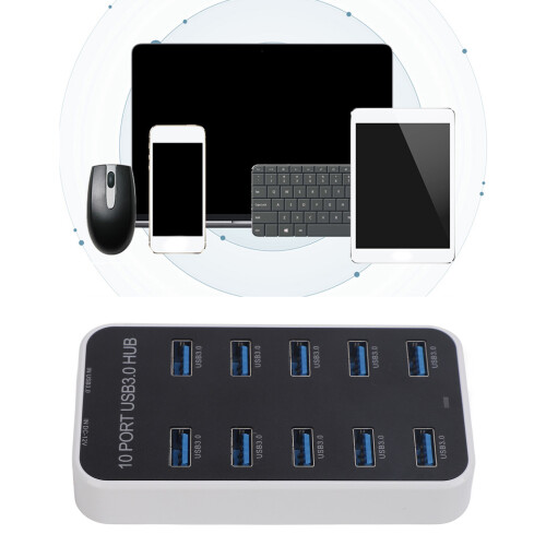 Daten-Hub-Splitter 10-Port USB 3.0-Dock DC12-24V