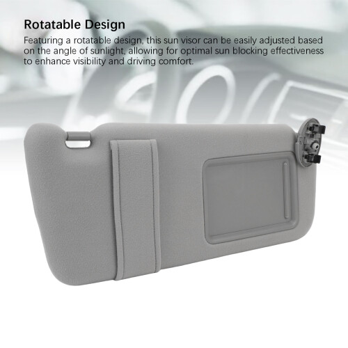 Visor de sol giratorio gris derecho 74310 06750 B0 2