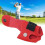 Rote PU-Leder-Golfball-Gürteltasche 2-Ball 16