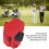 Rote PU-Leder-Golfball-Gürteltasche 2-Ball 4