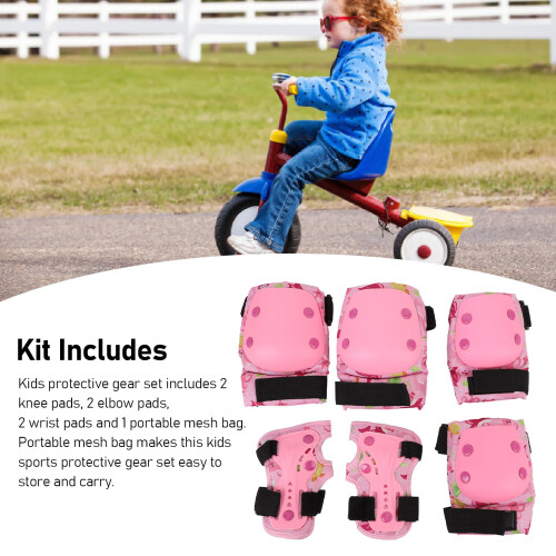 Pink 22,5–37,5 kg Schutzausrüstungs-Set für Kinder 2