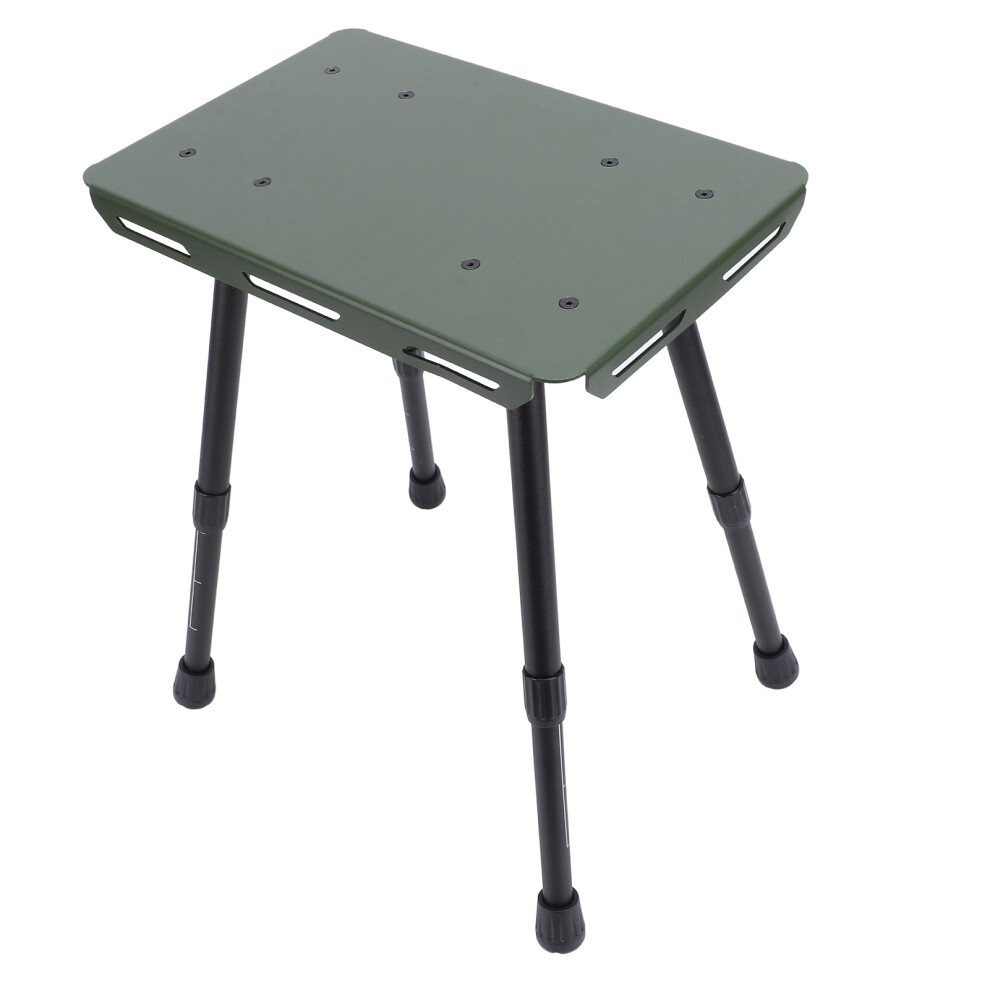 Dark Green OxFolding Camping Stool 27-40cm Height 330.7lb Capacity-image-OPC-PJ9XD6C-NEW