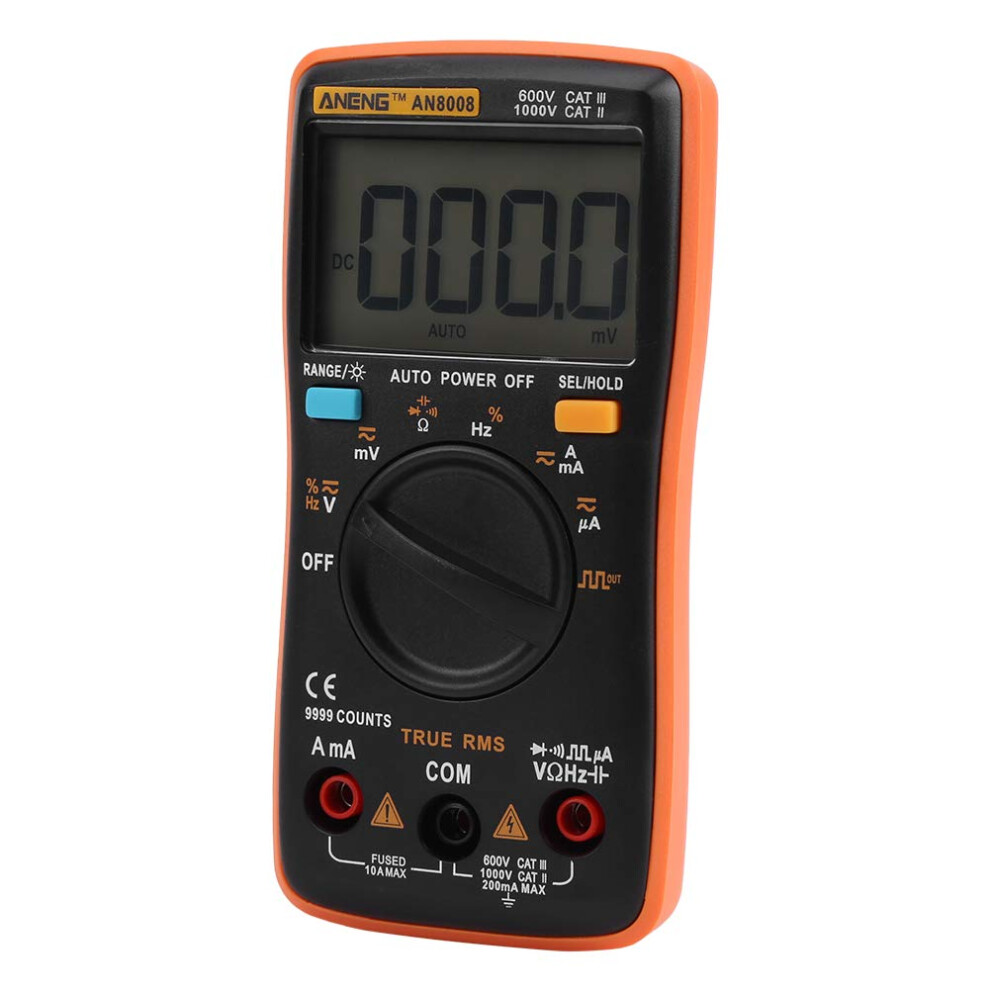 True-Rms Digital Multimeter Tester,An8008 Measures Ac/Dc Voltage Ammeter Current Ohm Meter Capacity Frequency 9357235718530