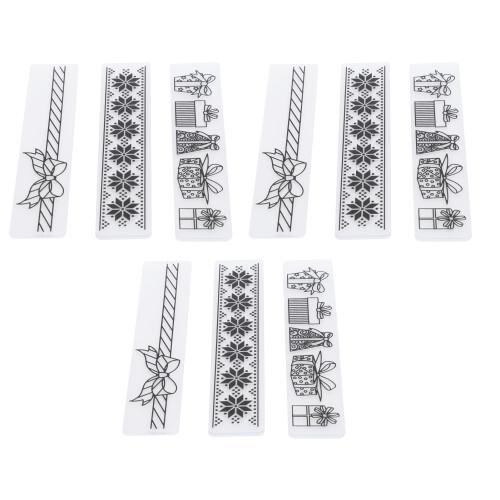 9Pcs Flower Plastic Embossing Folder DIY Paper 1