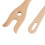 2er-Set Holz-Strickgabel & Nadel mit Öhr 9