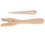 2er-Set Holz-Strickgabel & Nadel mit Öhr 13