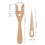 2er-Set Holz-Strickgabel & Nadel mit Öhr 2