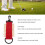 10 Golf-Tee-Halter, tragbar mit Haken, Rot 7