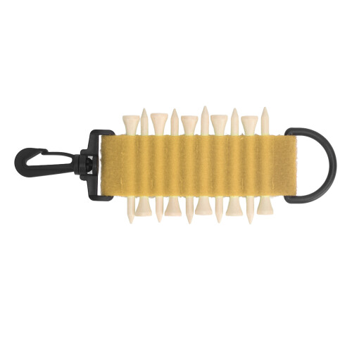 10 Golf-Tees Tee-Halter für Gürtel Nylon Gelb 1