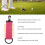 Pink Golf Tee Holder with Hook, Nylon Carrier, 10 Tee Capacity 7