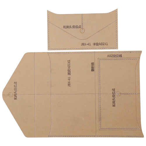 Acrylic DIY Template Envelope Bag Pattern Clear