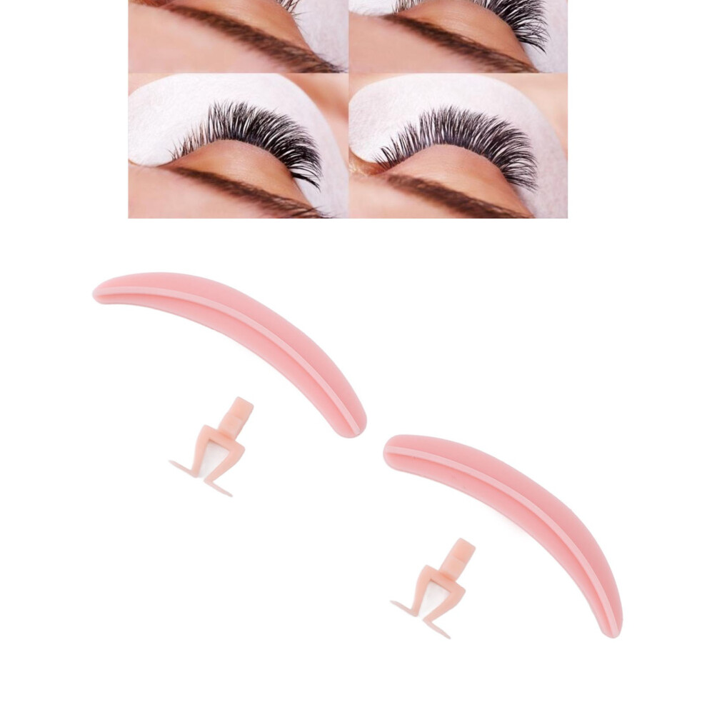 Pink Silicone Reusable Eyelash Separator Tool For Lash Extension Â