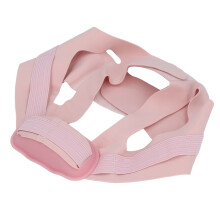 Adjustable Pink Silicone & Elastic Snore Chin Strap for Sleep Aid