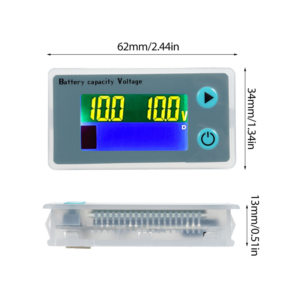 Versatile 10-100V Lcd Battery Power Indicator For Marine Rv Home 4331331519746