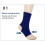 1 Paar Knöchelbandagesocken Blau M Kompression 4