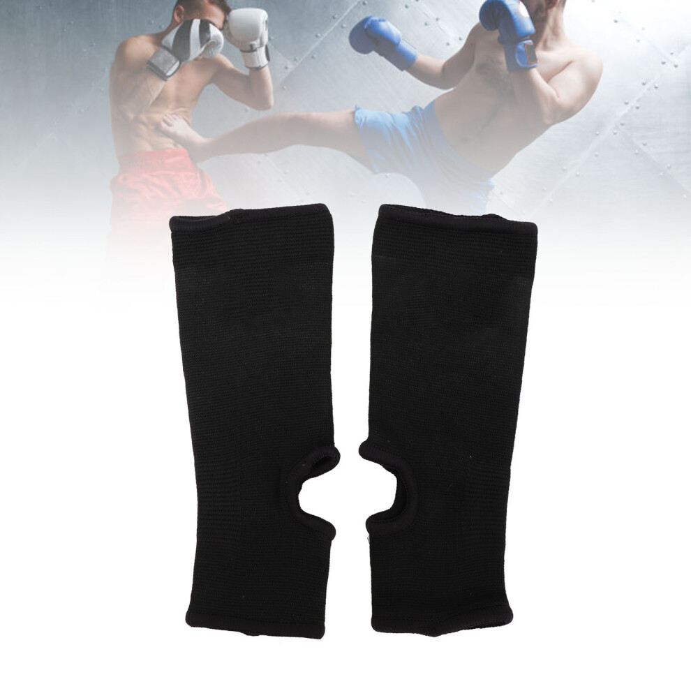 Black Breathable Ankle Brace Socks, Compression Sleeve, L