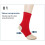 Breathable Ankle Brace Socks Red L – Compression, Comfortable, Flexible 4