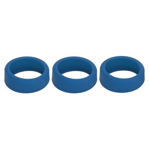 3 pezzi copri anelli in silicone blu scuro taglia 6-10 1