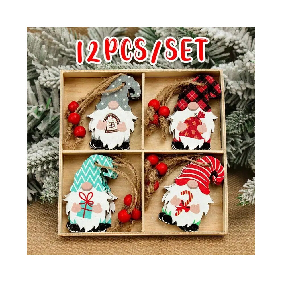 (Pendants 5) Christmas Gnomes Wooden Pendants Merry Christmas Decorations For Home 2025 Xmas Tree Christmas Ornaments Navidad New Year Gift-image-OPC-PJ9XFHJ-NEW