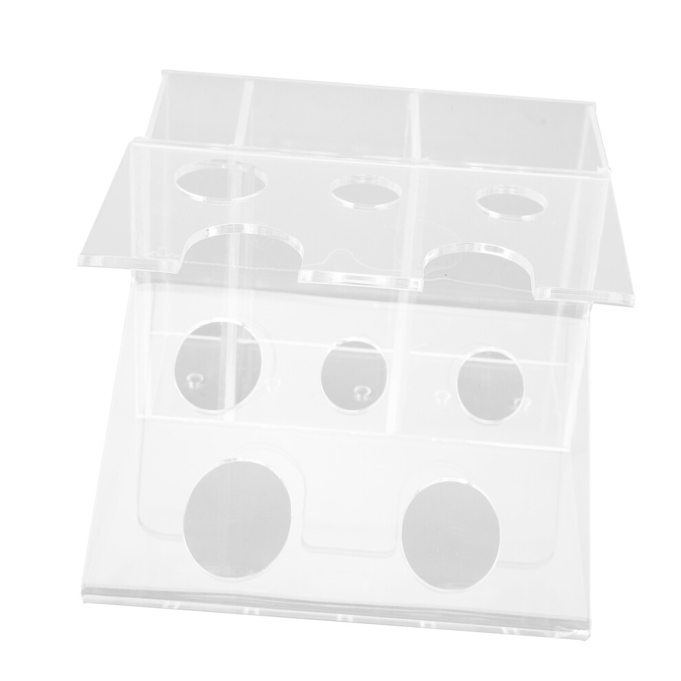 Transparent Acrylic Shaving Organizer Stand for Bathroom Accessories-image-OPC-PJ9XH9W-NEW