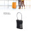 Cadenas à combinaison réinitialisable à 3 chiffres TSA-Noir 3