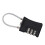 Cadenas à combinaison réinitialisable à 3 chiffres TSA-Noir 8