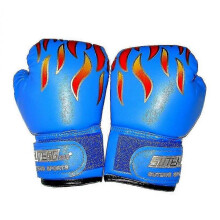 (Blue) Kids Boxing Gloves Sanda Gloves Fighting Gloves Kids Gloves Punching Bag Gloves