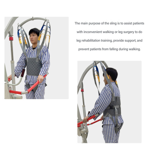 Adjustable Walking Sling Belt for Patients Support Up to 500lbs 2