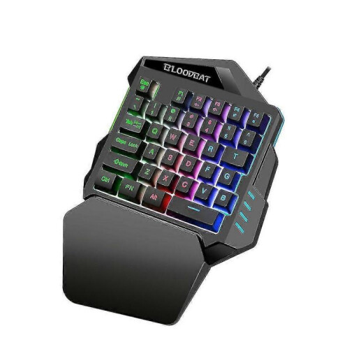 One Handed Gaming Keyboard Mechanical Keyboard Rgb Backlit for Pc Gaming 1