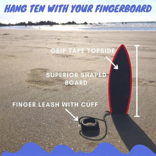 (Blue) Finger surfboard Creative Mini Fingertip Skateboard Toy 2
