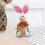 Easter Basket Easter Bunny Basket Eggs Candy Gift Box Storage Rabbit Bag Party Decoration Home 2