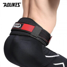 (M, Red) Fitness Weight Lifting Belt Barbell Dumbbell Training Back Support Weight Lifting Belt