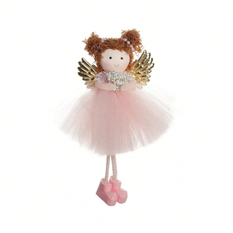 (24-054 Pink) Christmas Decorations Angel Doll Pendant Tree Ornaments Plush Angel Crafts Elves Decorations for Wall Hanging Home Holiday Party-image-OPC-PJ9XMBF-NEW