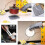 (Black)Oven Mitts And Pot Holders Set, Potholders And Oven Mitts, 100% Cotton Lining 3