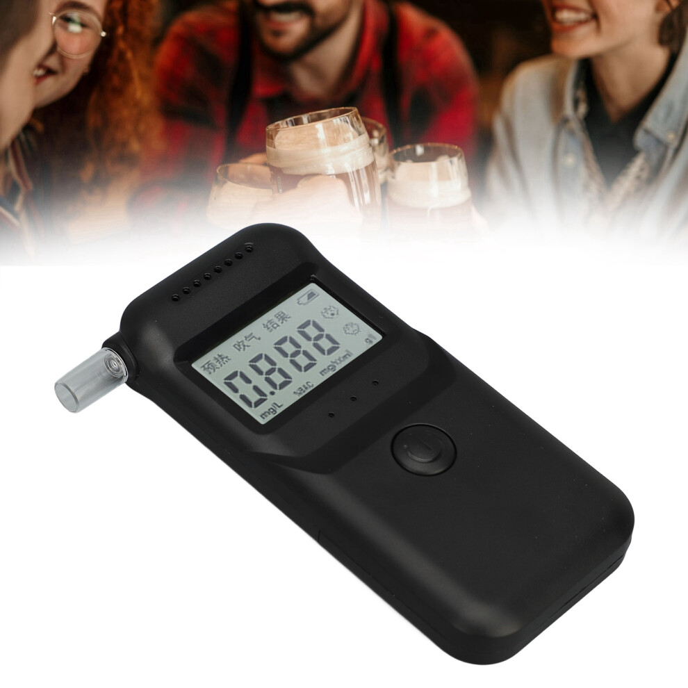 Digital Portable Breath Alcohol Tester Lcd Display, High Accuracy, 12X5.5cm 4051331530113
